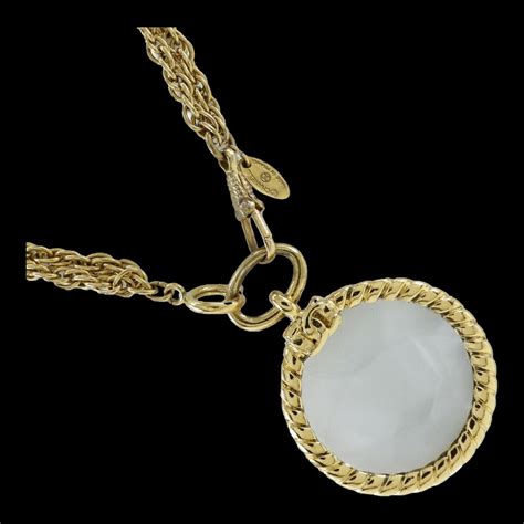 vintage chanel loupe necklace